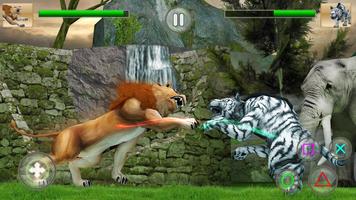 Wild Big Cats Fighting Challenge 2: Lion vs Tigers الملصق