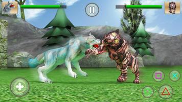 Wild Big Cats Fighting Challenge 2: Lion vs Tigers تصوير الشاشة 2