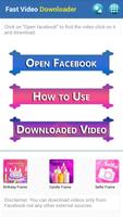 Fast Facebook Video Downloader Poster