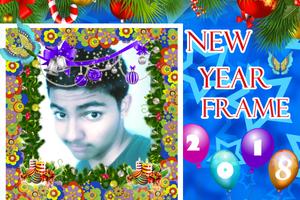 New Year Photo Frame 2019 Affiche