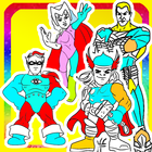 Coloring For injustice heros ikon