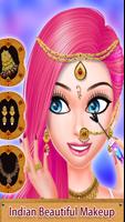 Royal Indian Girl Beauty Salon Games for Wedding capture d'écran 1