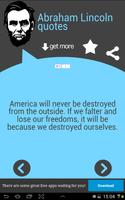 برنامه‌نما Abraham Lincoln Quotes عکس از صفحه