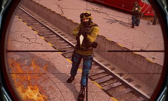 Train Escape Sniper Shooter 3D captura de pantalla 2