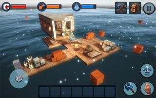 Winter Survival On Raft 3D capture d'écran 2