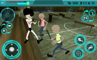 Stickman League School Fight capture d'écran 1