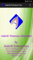 Aakriti Premium Calculator-LIC Affiche