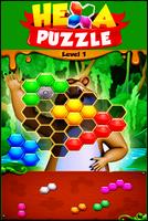 Beehive Bear: Honeycomb Hex Puzzle Affiche