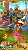 Racoon Hexa Puzzle الملصق