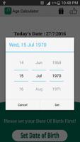 Age Calculator स्क्रीनशॉट 1