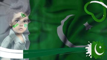 Pak Flag Face Maker,Independance day Face Maker Affiche
