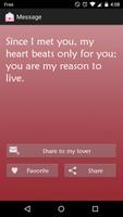 Love Messages SMS تصوير الشاشة 2