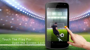 soccer screen locker الملصق
