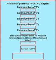 UC GPA Calculator Plakat