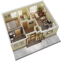 New 3D Small Home Plan capture d'écran 1