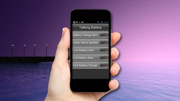Talking Battery-speak caller تصوير الشاشة 1