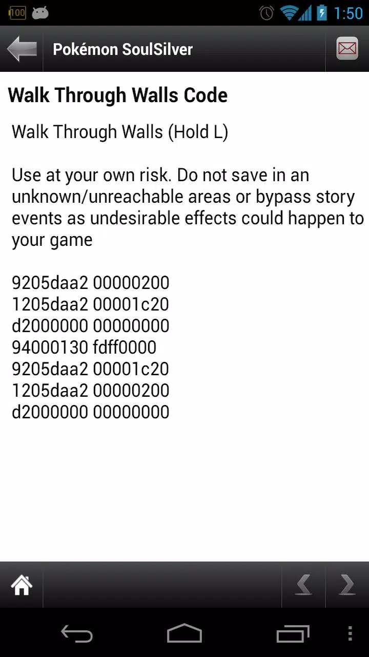 Cheats for POKEMON SoulSilver Version APK pour Android Télécharger