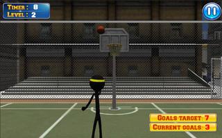 Basketball with Stickman screenshot 3