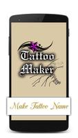 Tattoo Maker - tattoo design app tattoo font Affiche