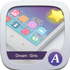 Dream Girl theme-ABC Launcher アイコン