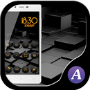 Cool black theme-ABC launcher APK