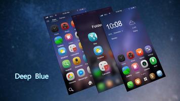 Deep blue theme-ABC Launcher screenshot 2