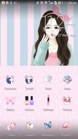 Sweet girl theme-ABC Launcher plakat