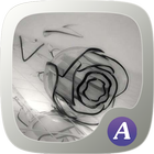 Broken rose theme-ABC Launcher icône