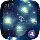 Starry sky theme-ABC Launcher icône