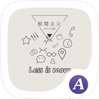 Less is more theme-ABC icono