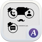 Gentleman mustache theme-ABC icon