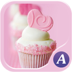 Pink cupcake theme-abclauncher