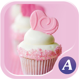 Pink cupcake theme-abclauncher 图标