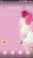 Pink cupcake theme-abclauncher 截圖 1