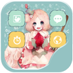 Kawaii girl theme-ABC Launcher