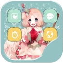 APK Kawaii girl theme-ABC Launcher