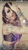 Tattooed girl theme ภาพหน้าจอ 2