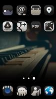 Piano theme for ABC launcher capture d'écran 1