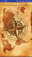 Vintage Compass Affiche