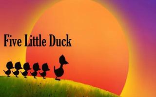 Five Little Ducks Kids Poem imagem de tela 1