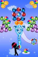 Ninja Stickman bubble shooter free screenshot 1