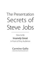 The Presentation Secrets of  Steve Jobs capture d'écran 1