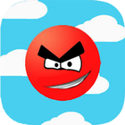 Hopping ball red icon