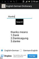 English German Dictionary 스크린샷 1