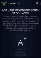 Daedalus ada coin original wallet screenshot 1