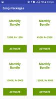 All Packages For Zong تصوير الشاشة 3