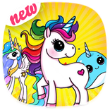 cara menggambar unicorn lucu