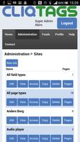 CliqTags Admin screenshot 1