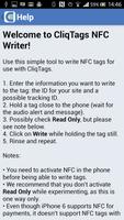 CliqTags NFC Writer captura de pantalla 1