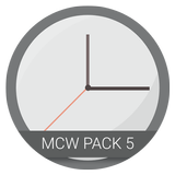 Material Clock Widgets - P5 ícone